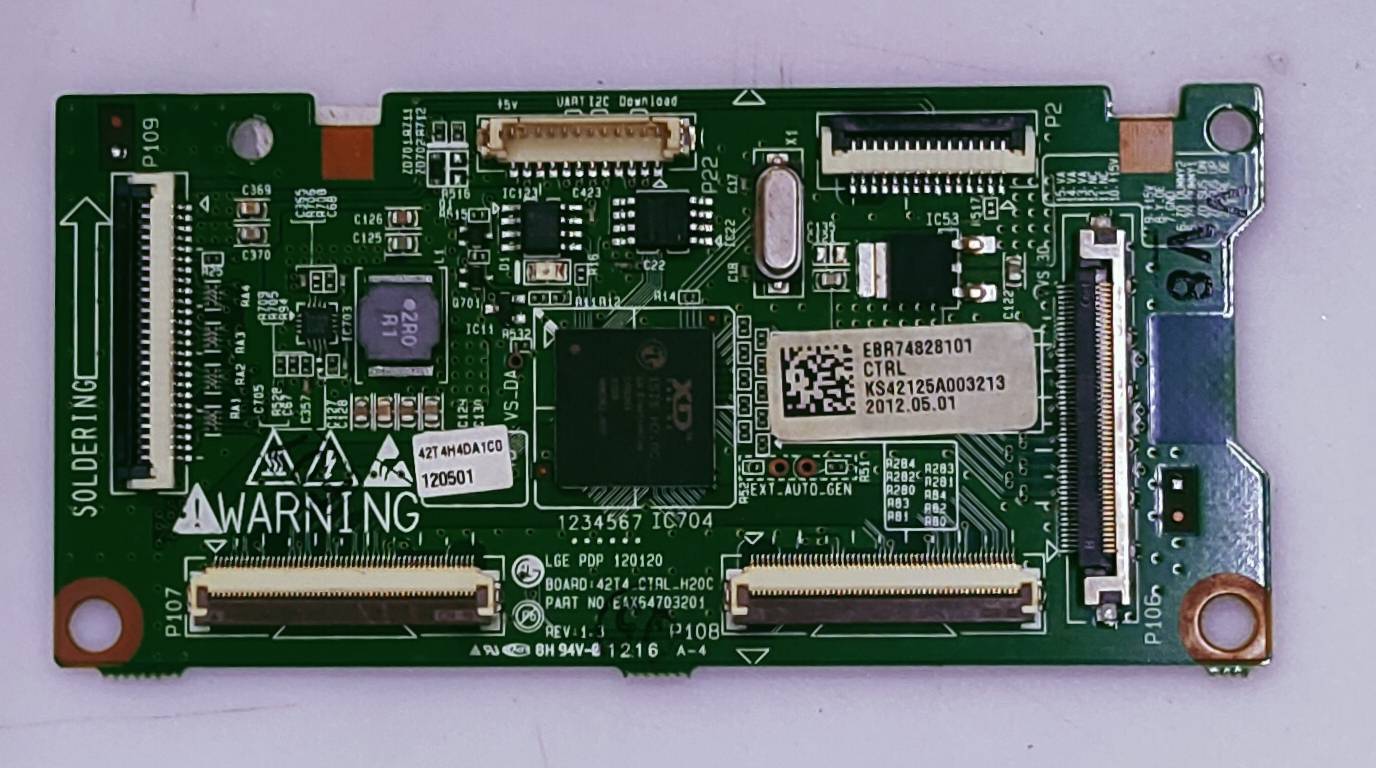 LG Plazma 42PA4520 Logic Barod Part No. EBR 74828101 Ctrl image 2