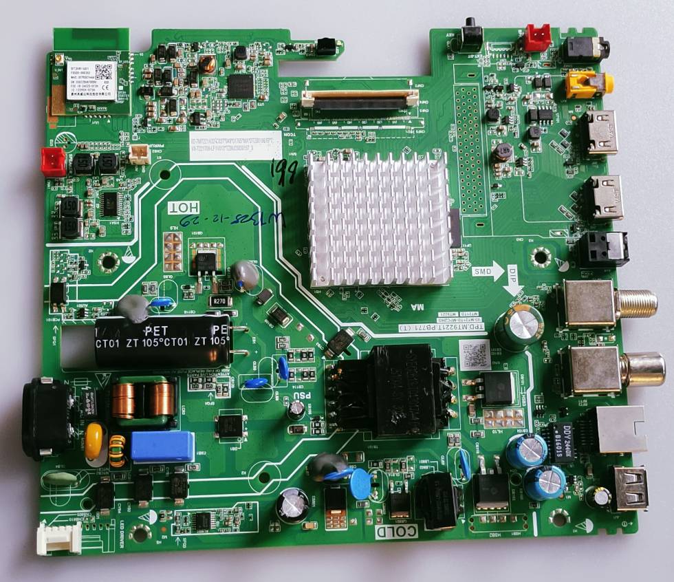 TCL/Iffalcon Google LED TV 32V5C New Motherboard, Main Board, Combo Board TPD.MT9221T.PB771(T) image 4