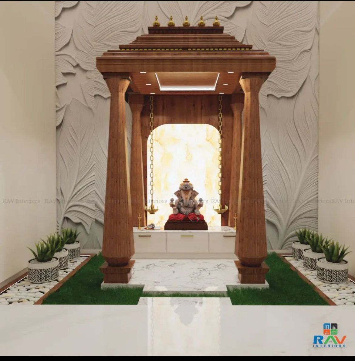 Turnkey Pooja Room Interior Design and Execution Services image 3