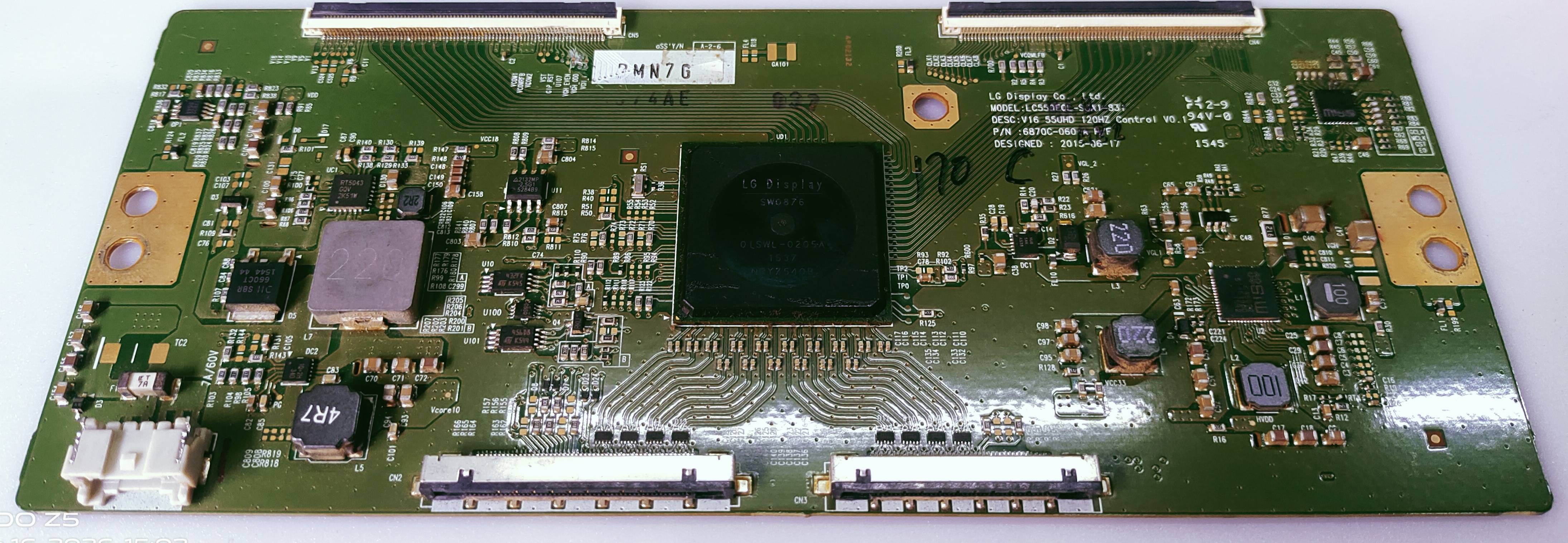 SONY KD-55X8500D 4K LED TV TCON PART NUMBER.P/N 6870C-0601A H/F image 3