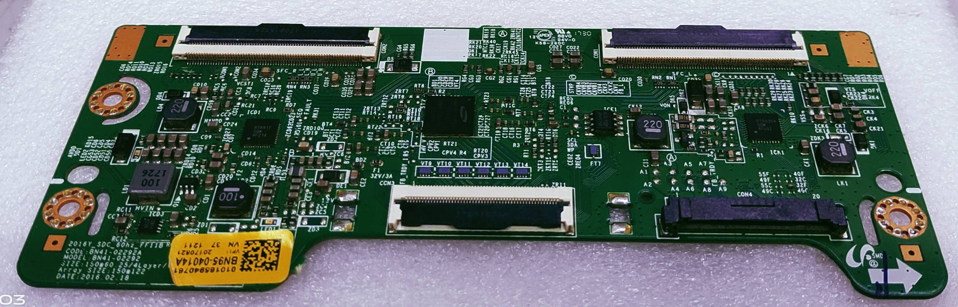 SAMSUNG  UA32K5300 LED TV FHD TCON PART NUMBER BN95_04014A image 4