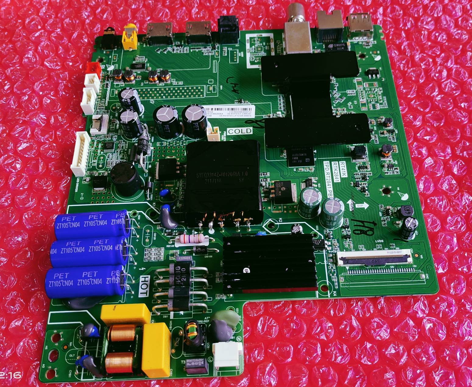 TCL/IFFALCON 40S6500FS , 43S6500FS , 49S6500FS FULL HD ANDROID MAIN BOARD, ANDROID MOTHER BOARD, ANDROID COMBO BOARD #WB11 image 2