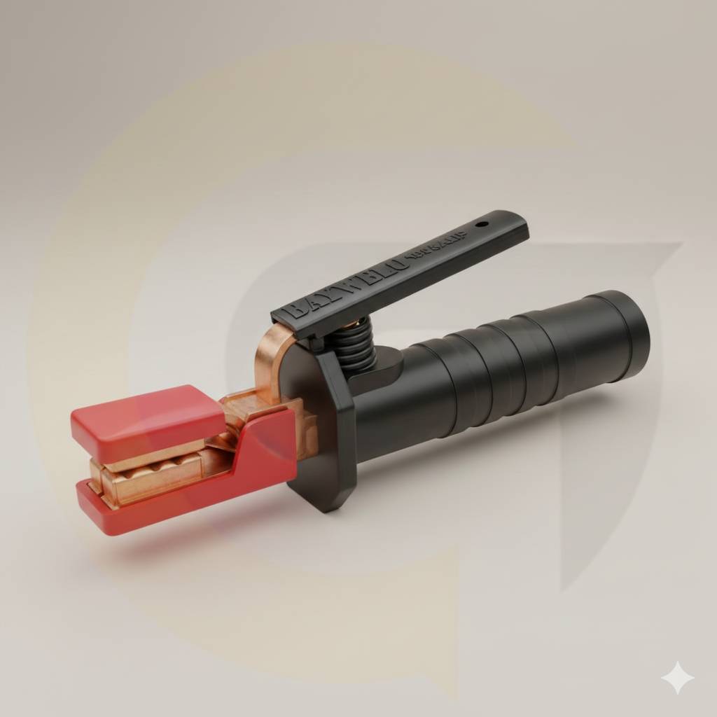 GOLD KD-1000 Fully Insulated Battery Clip Holder – 400 Amp, MS Body, Tempered Jaw, Full Size image 4