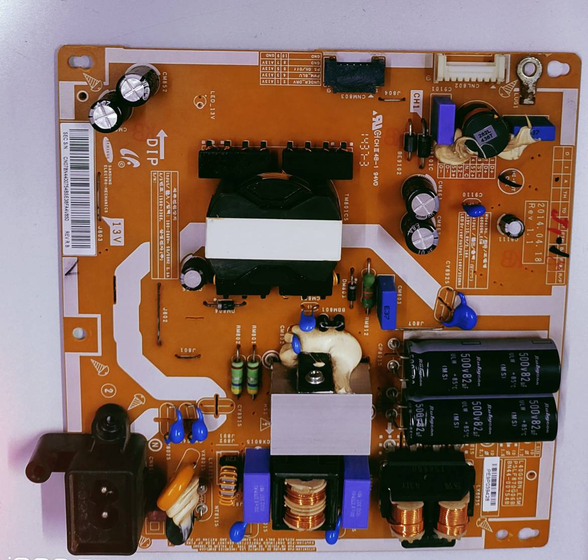 SAMSUNG LED TV UA40H4200AR Power Supply Board, SAMSUNG LED TV UA40H4200AR Smps Board, SAMSUNG LED TV UA40H4200AR Power Supply PCB Board, #wb50 image 4