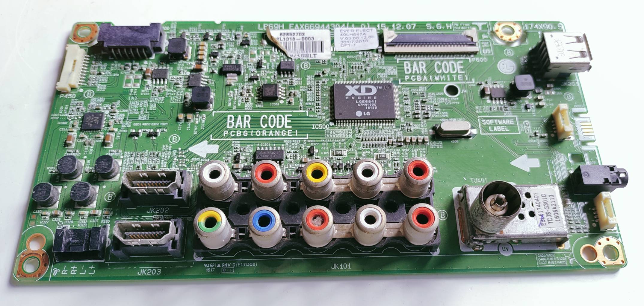 LG 49LH547A LED Full HD TV Motherboard, Main Board, Main PCB image 4