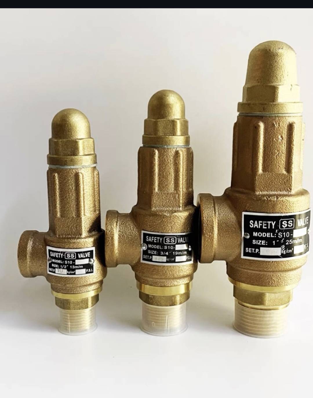 Brass Safety Valve for Steam Boiler | SS Trim Pressure Relief Valve (1/2" to 1") image 3