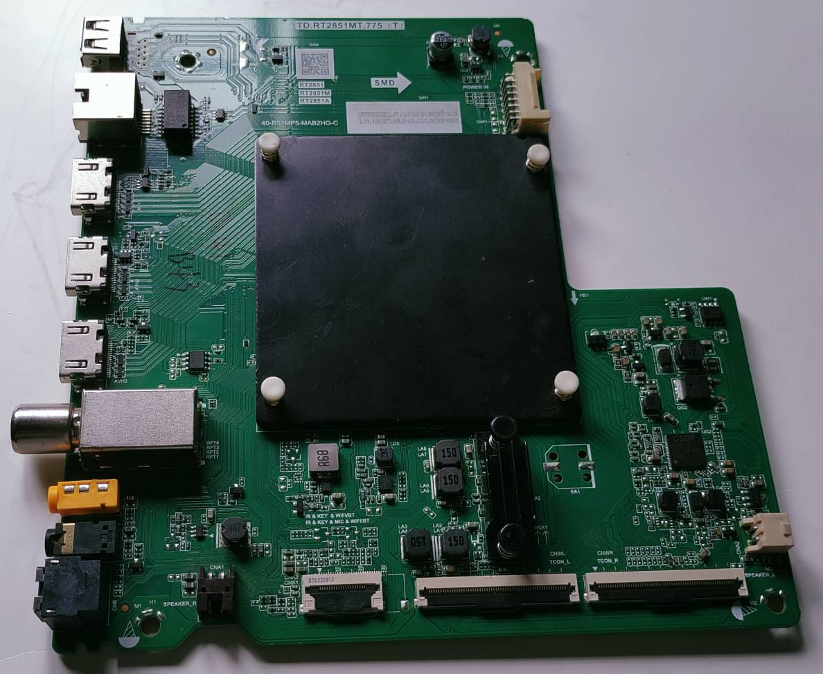 TCL/Iffalcon 65P635 Pro Google LED TV New Motherboard, Main Board, Main PCB(TD.RT2851MT.775 (T)) image 2