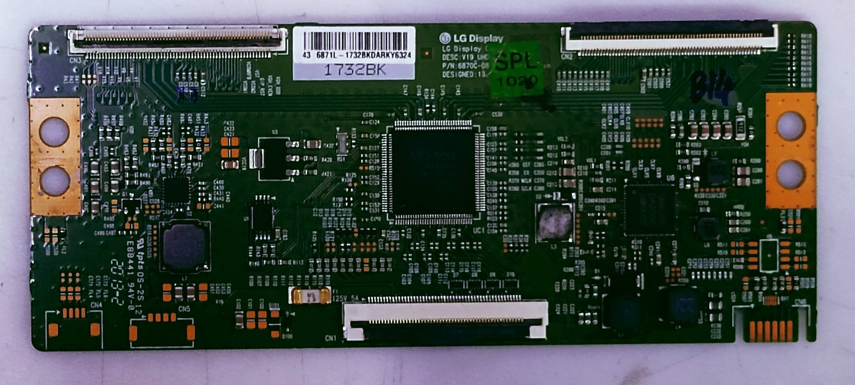 LG 43 6871L-1732BKDARKY6324, 4k T-con P/N.6870C-0805A image 3