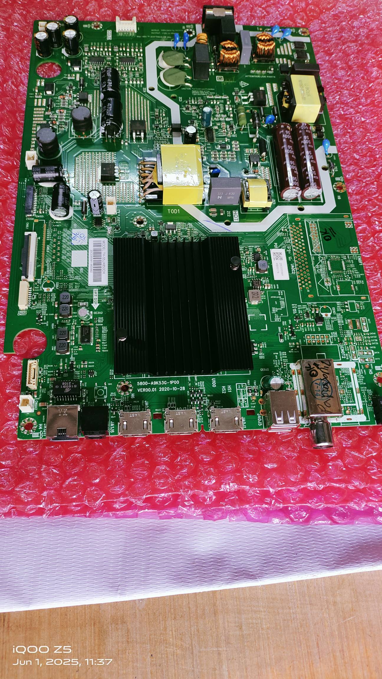 PANASONIC TH-55JX850DX, ANDROID MAIN BOARD, MOTHER BOARD,COMBO BOARD #WBO8 image 3