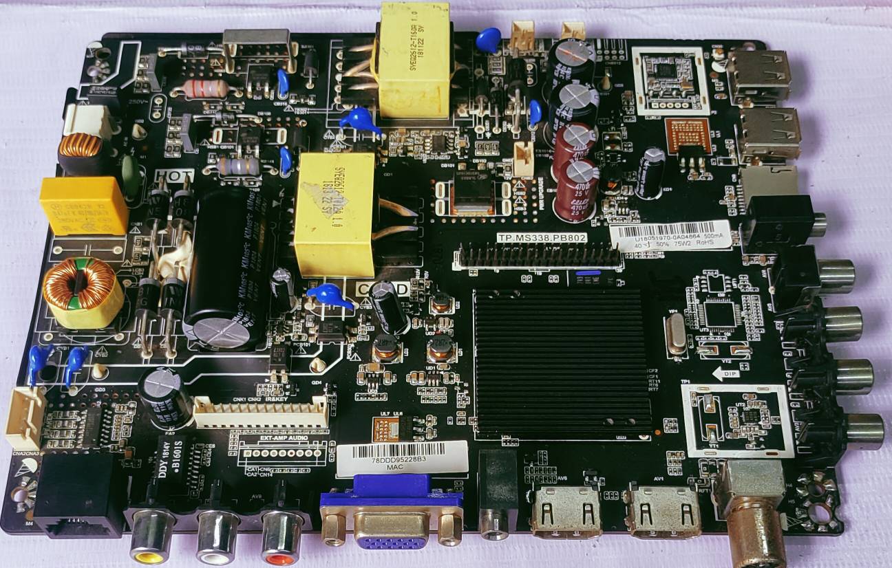 UNIVERSAL LED ANDROID TP.MS338.PB802 MOTHER BOARD #wb 36 image 3