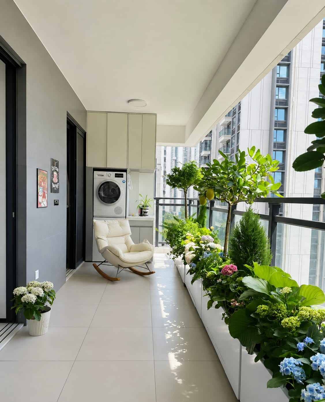 Terrace with Louvered Ceiling and Seating Design | ECR image 3