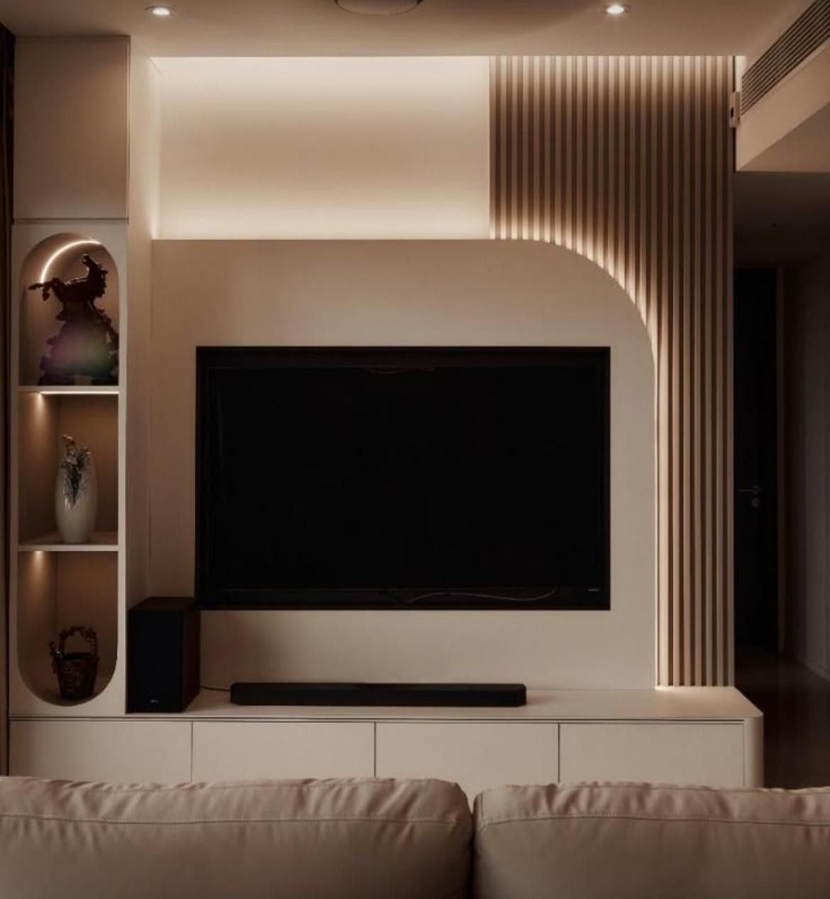 Minimalist TV Wall Panel Designs in Chennai image 2