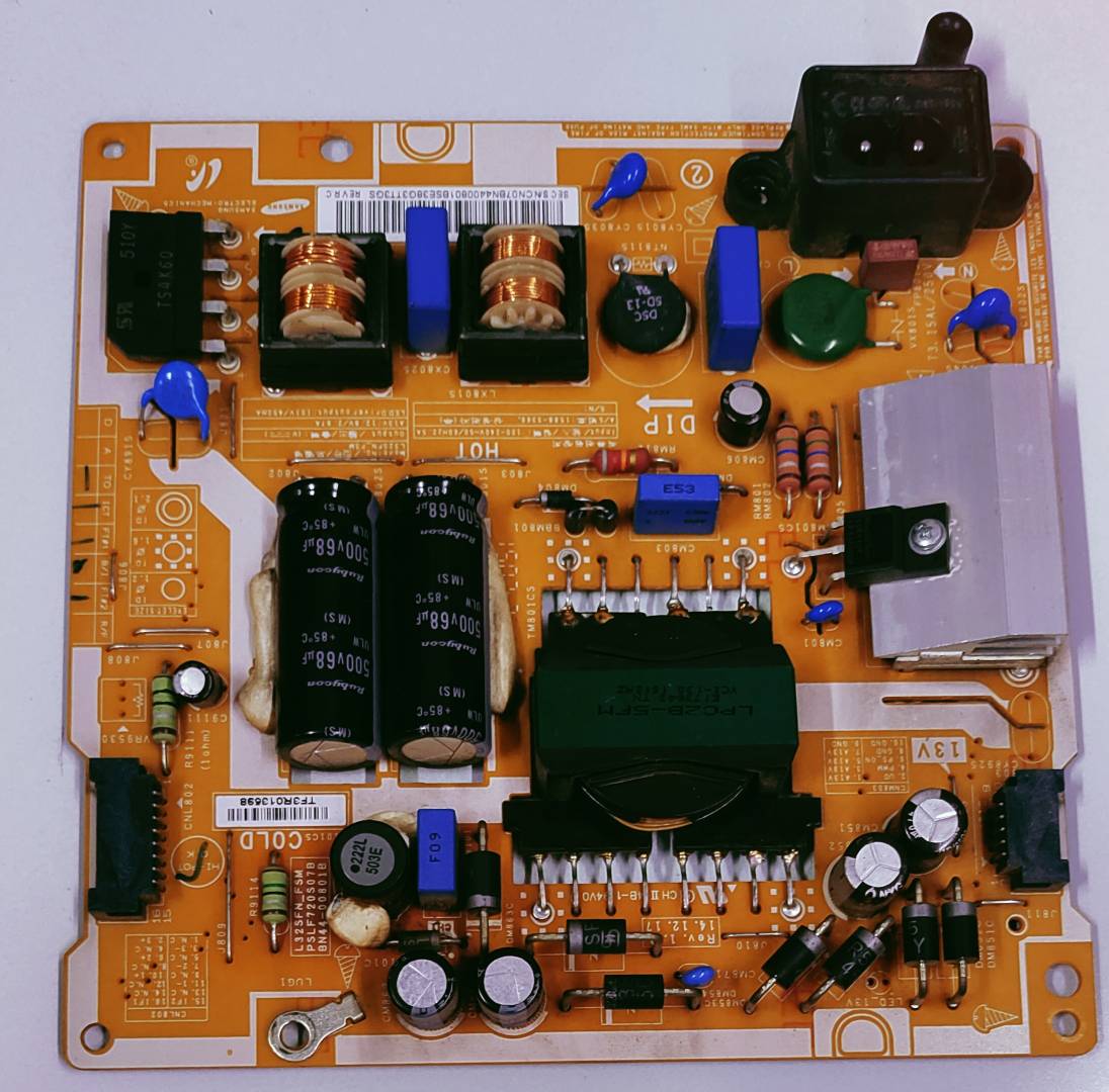 SAMSUNG LED TV UA32J5300AR Power Supply Board, SAMSUNG LED TV UA32J5300AR Smps Board, SAMSUNG LED TV UA32J5300AR Power Supply PCB Board, #wb50 image 2