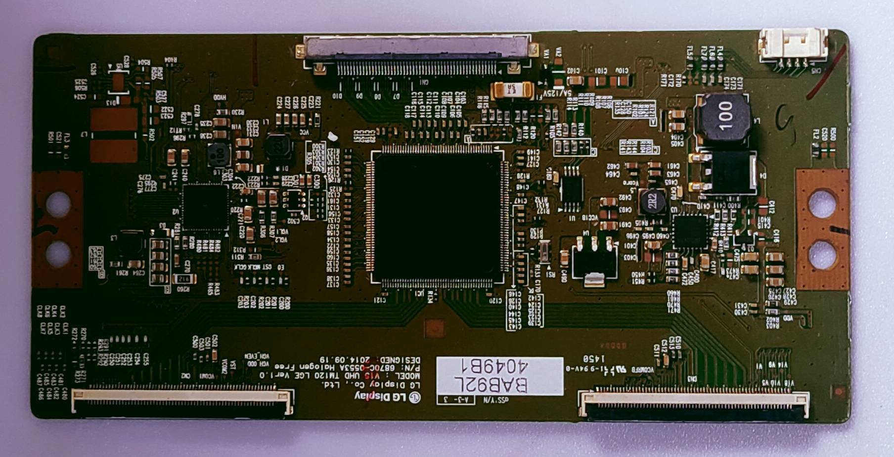 BAB92L 4049B1 LED TV 4K TCON NO. V15 UHD TM120  P/N 6870C-0553A  image 6