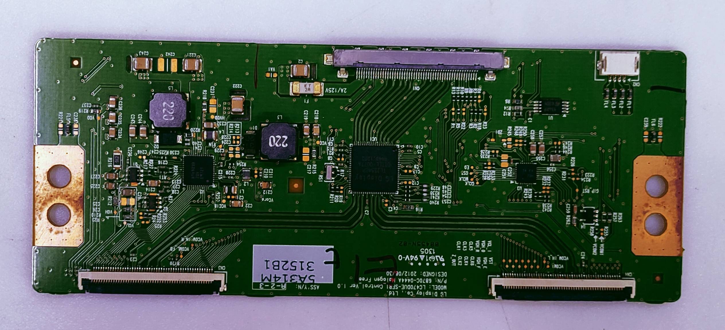 LG 47LN5710-TE Led Tv Fhd Tcon No.LC4700UE-SFRL Control Ver1.0 P/N.6870C-0444A image 6