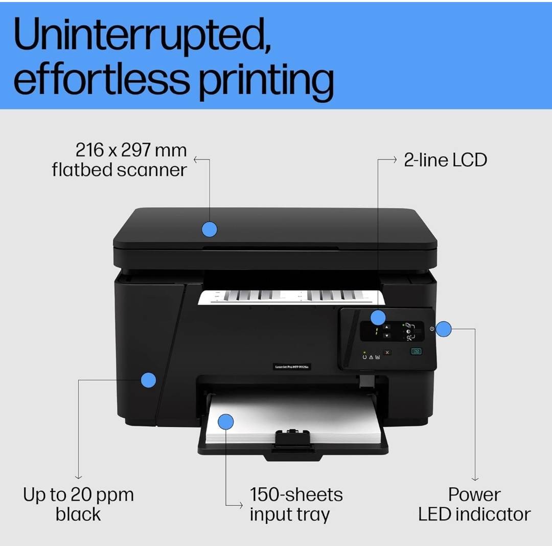 HP LaserJet M126a Monochrome Multifunction Printer image 3