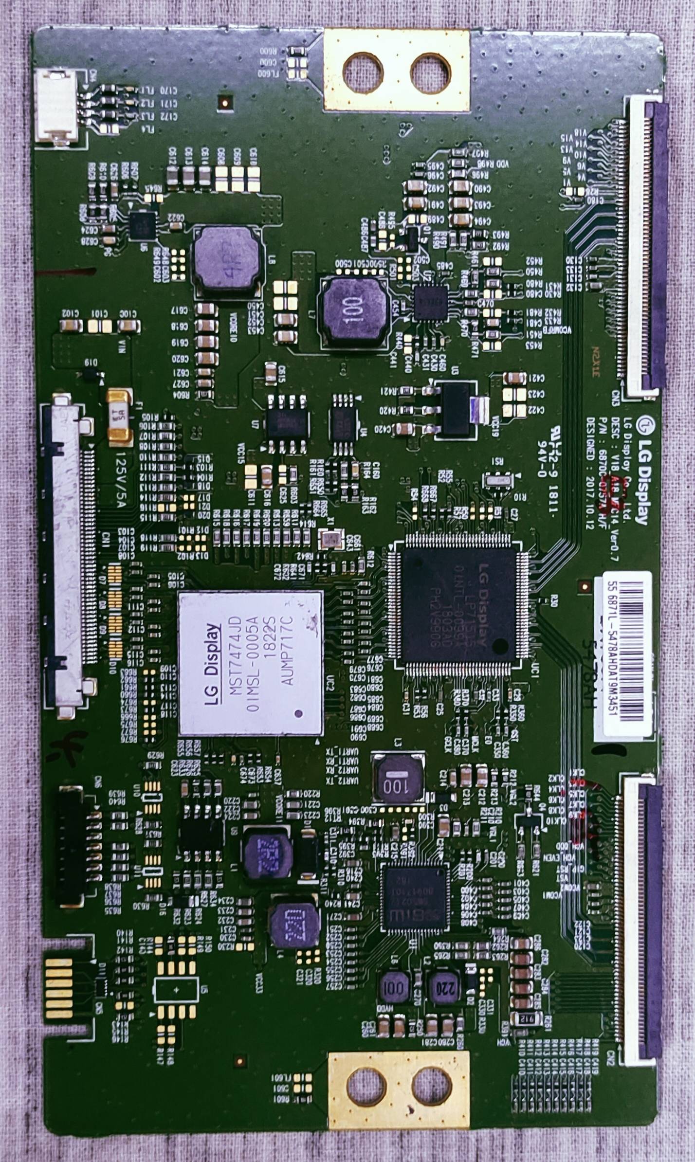 PANASONIC TH-55FX650D LED TV FHD TCON PART NO. 556871L-5478AHDAT9M3451 image 5