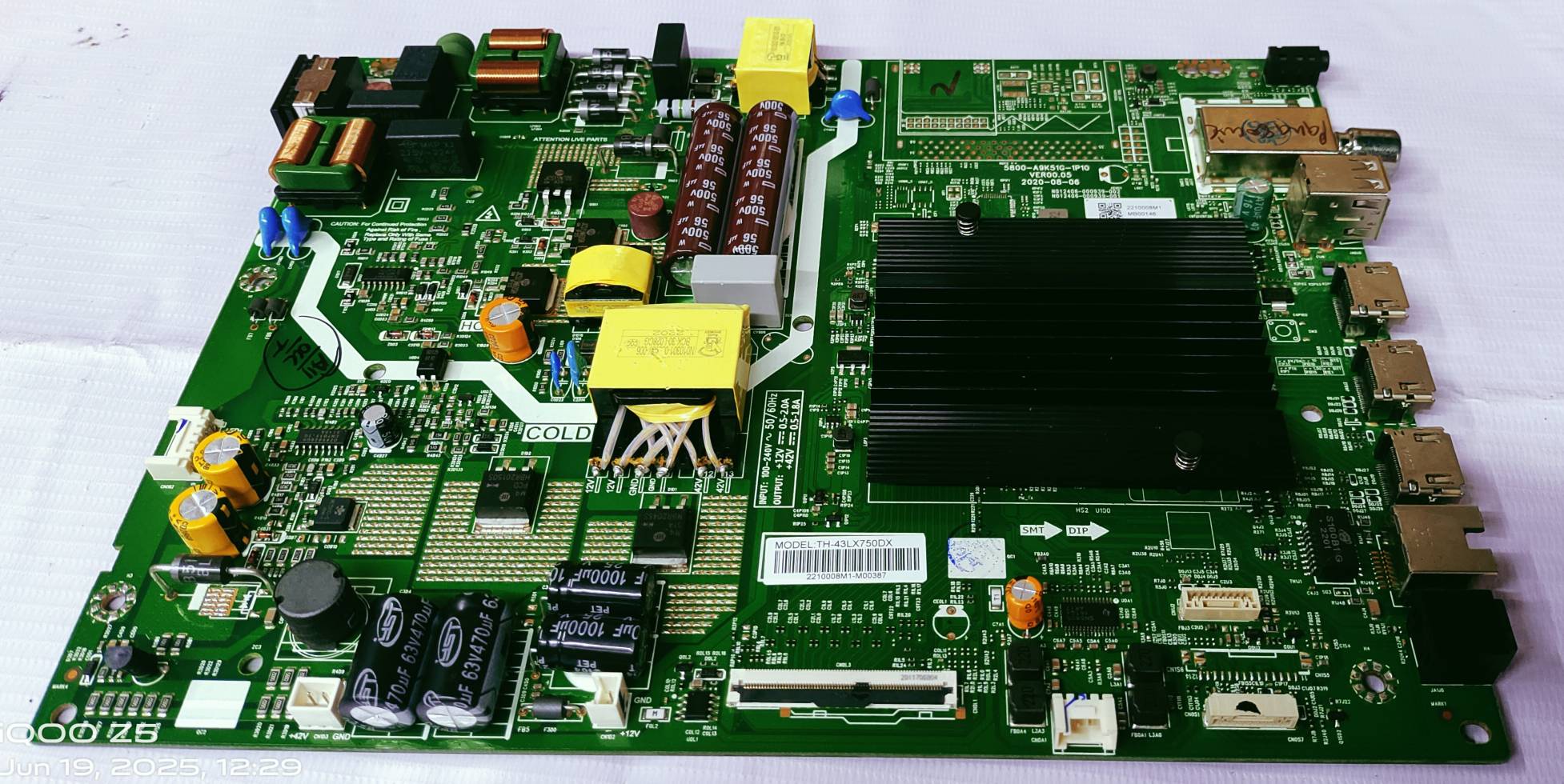 New PANASONIC 4k TH-43JX750DX ANDROID MOTHER BOARD image 4