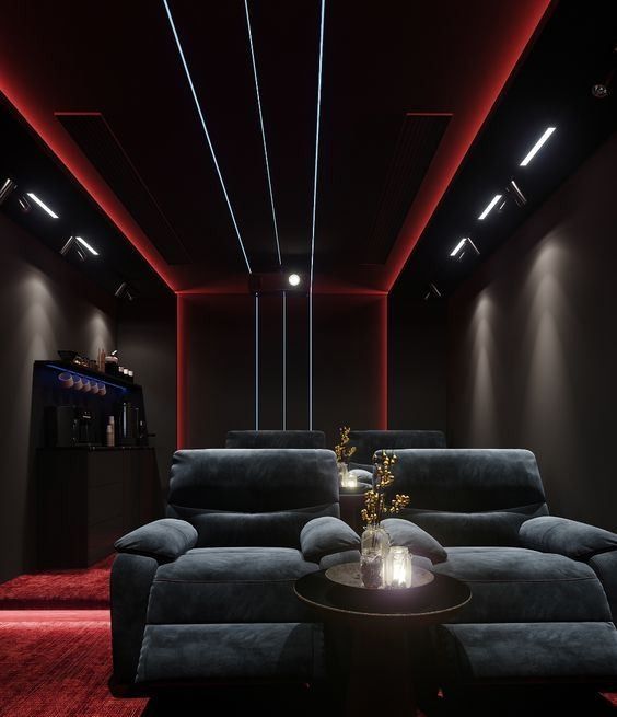 Premium Home Theatre Interiors with Acoustic Treatment image 3