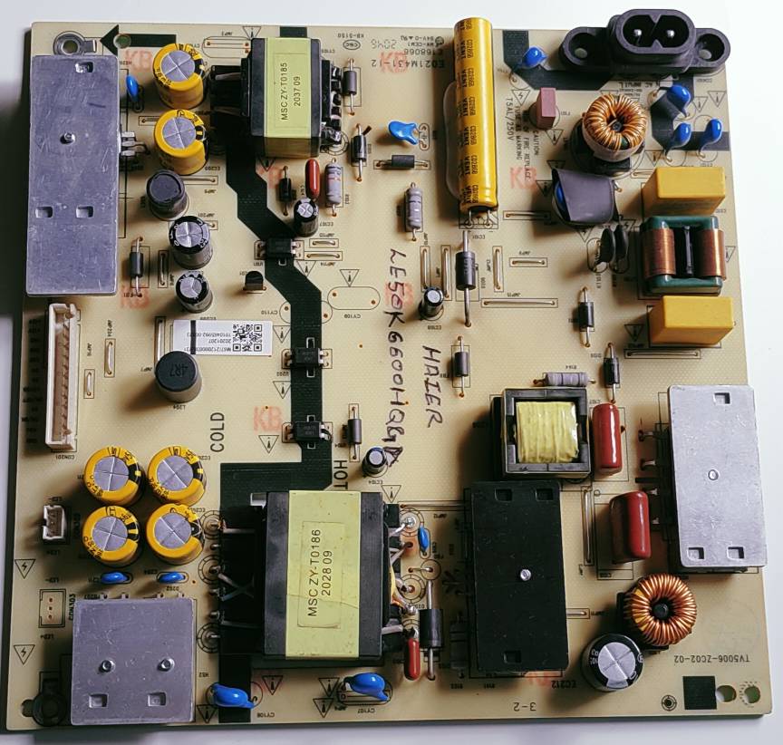 Haier Android LED TV LE50K6600HQGA Power Supply Board image 4