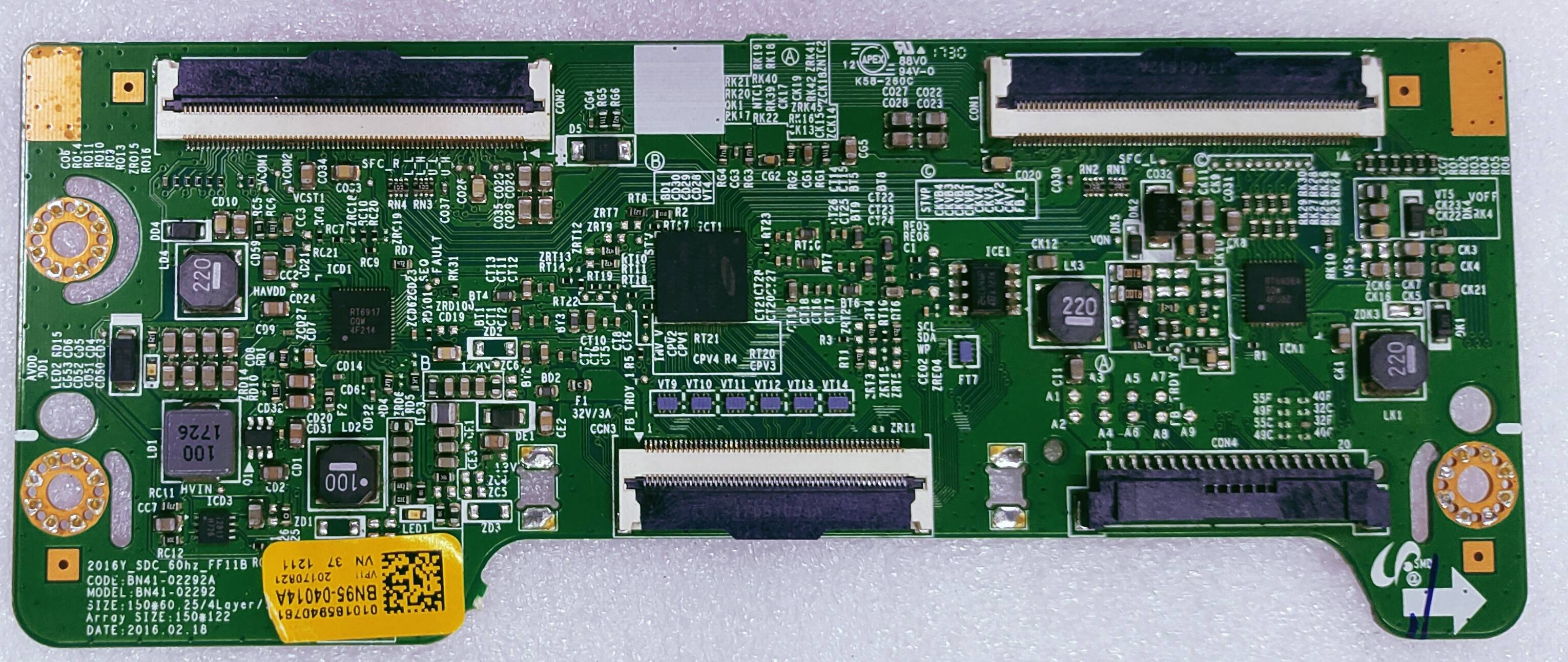 SAMSUNG  UA32K5300 LED TV FHD TCON PART NUMBER BN95_04014A image 6