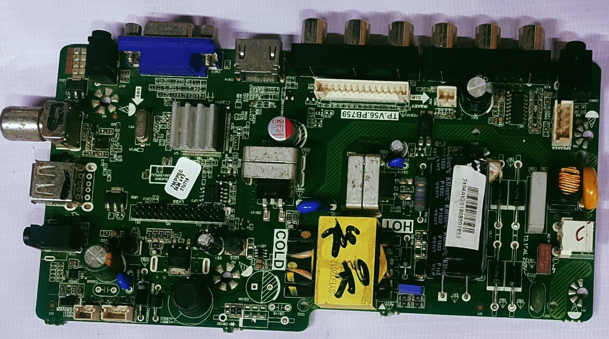 UNIVERSAL LED TP.V56.PB759 MAIN BOARD #wb 32  image 4
