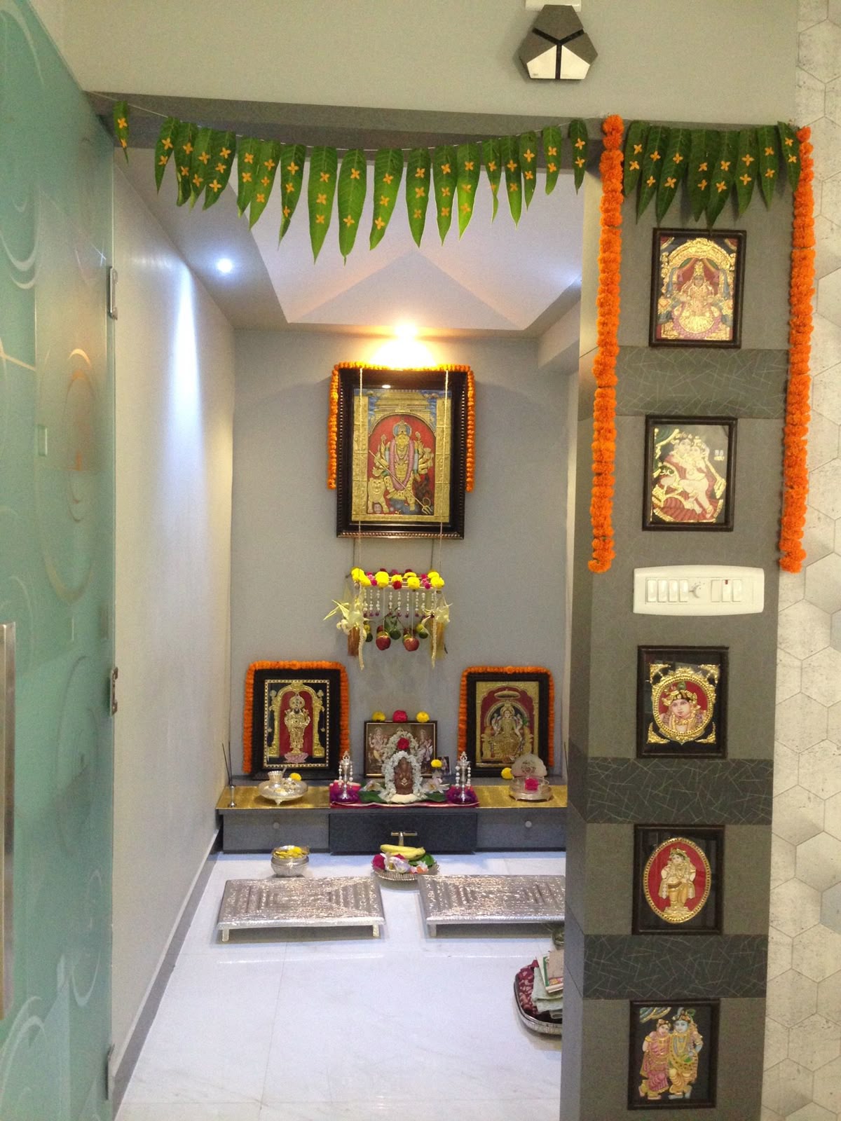 Luxury Pooja Room Interior Chennai image 2