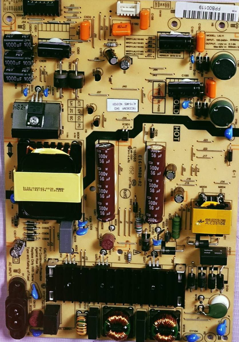 NOKIA 43CAUHDN LED POWER SUPPLY BOARD, #Wb29 image 3