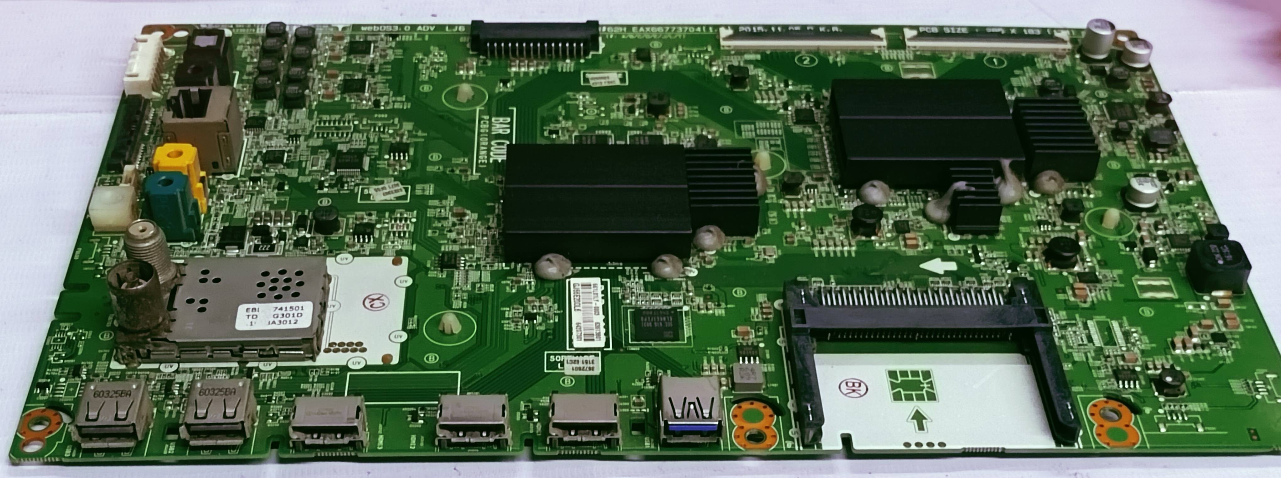 LG 4K 49UH850V ANDROID MOTHER BOARD, LED BOARD ,MAIN BOARD,#wb38 image 4