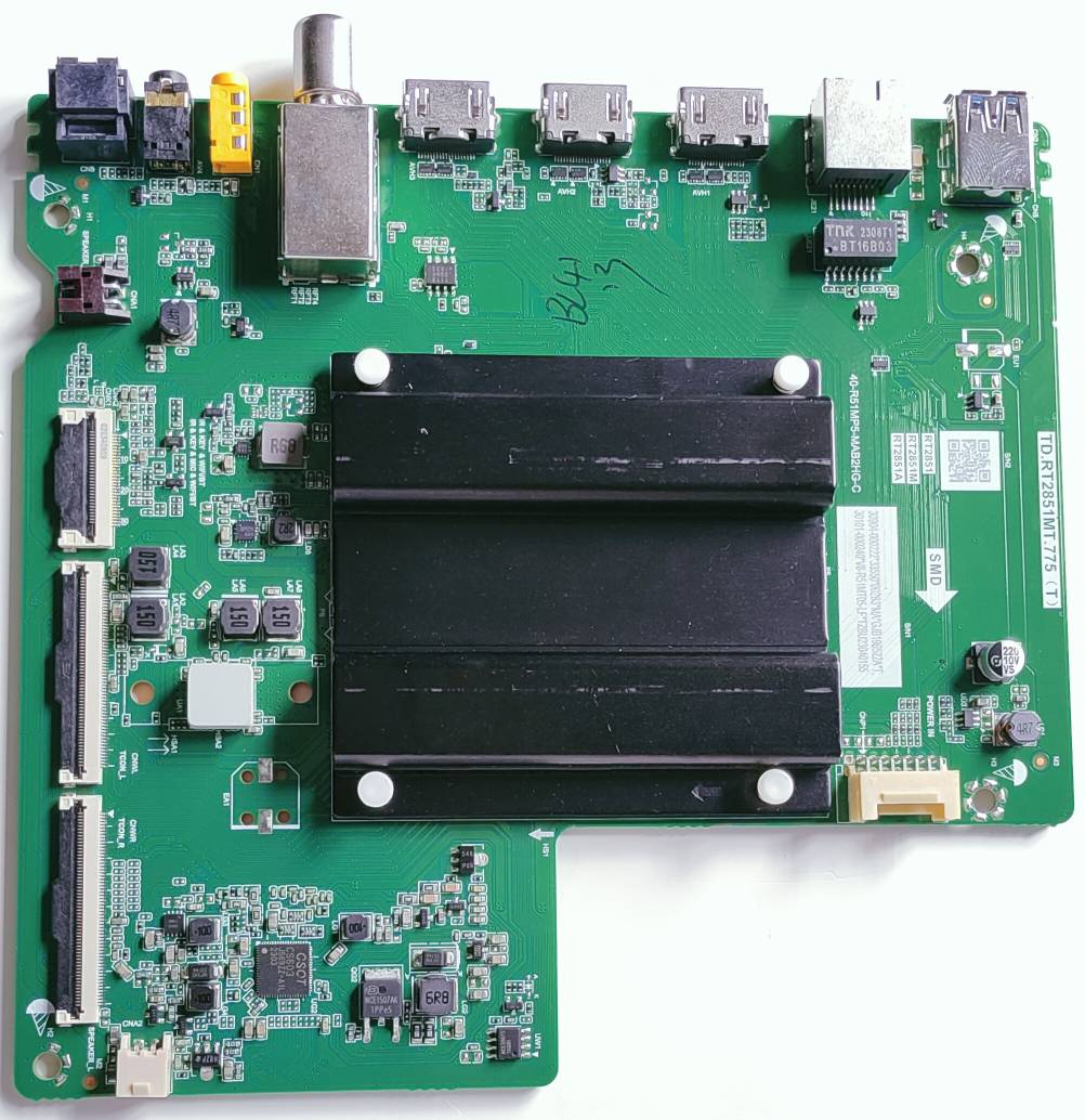 TCL/Iffalcon IFF43Q73 Google LED TV New Motherboard, Main Board, Main PCB ( TD.RT2851MT.775 (T)) image 4