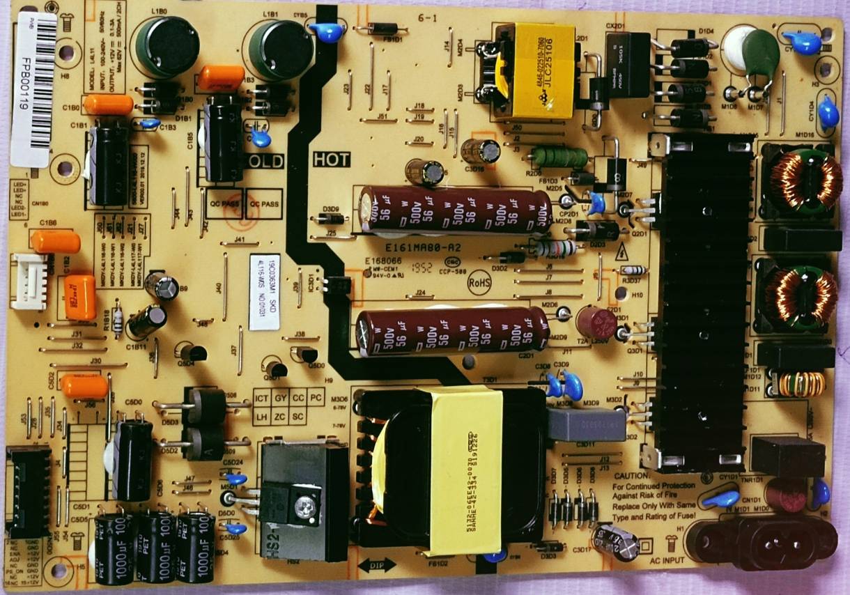 NOKIA 43CAUHDN LED POWER SUPPLY BOARD, #Wb29 image 2