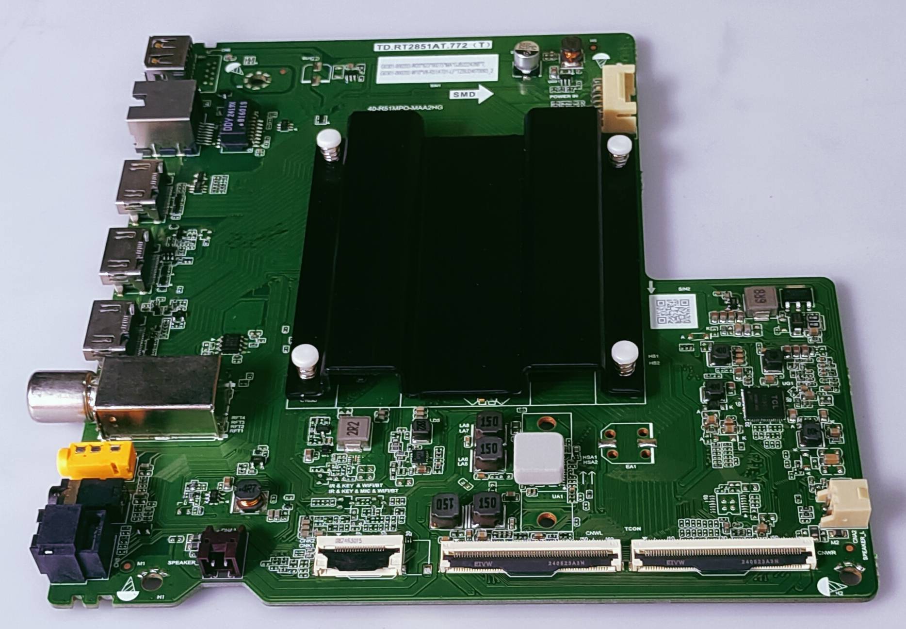 TCL/IFFLACON IFF43U64 4K GOOGLE LED TV NEW MOTHER BOARD TD.RT2851AT.772 (T) image 3