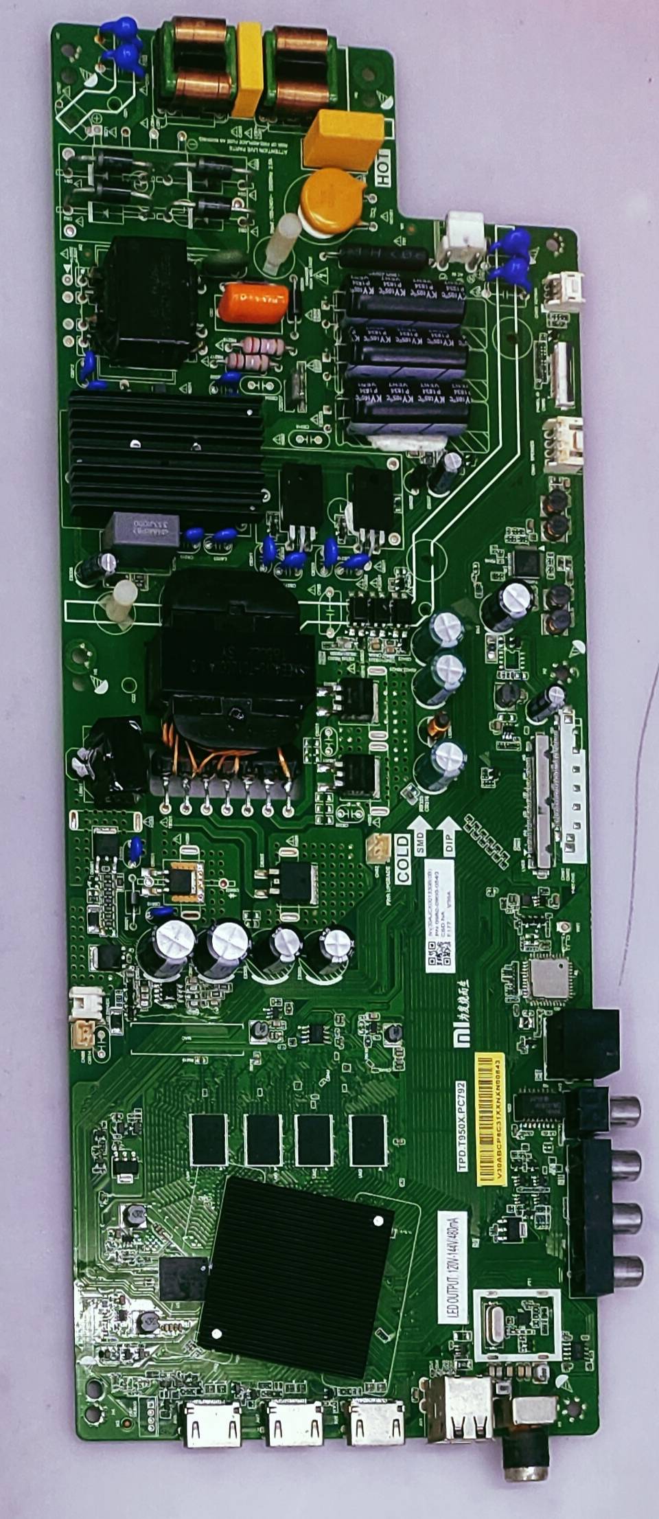 MI FHD LED TV Android Mother Board Model Number L49M5-AN Board Number TPD.T950X.PC792 image 3