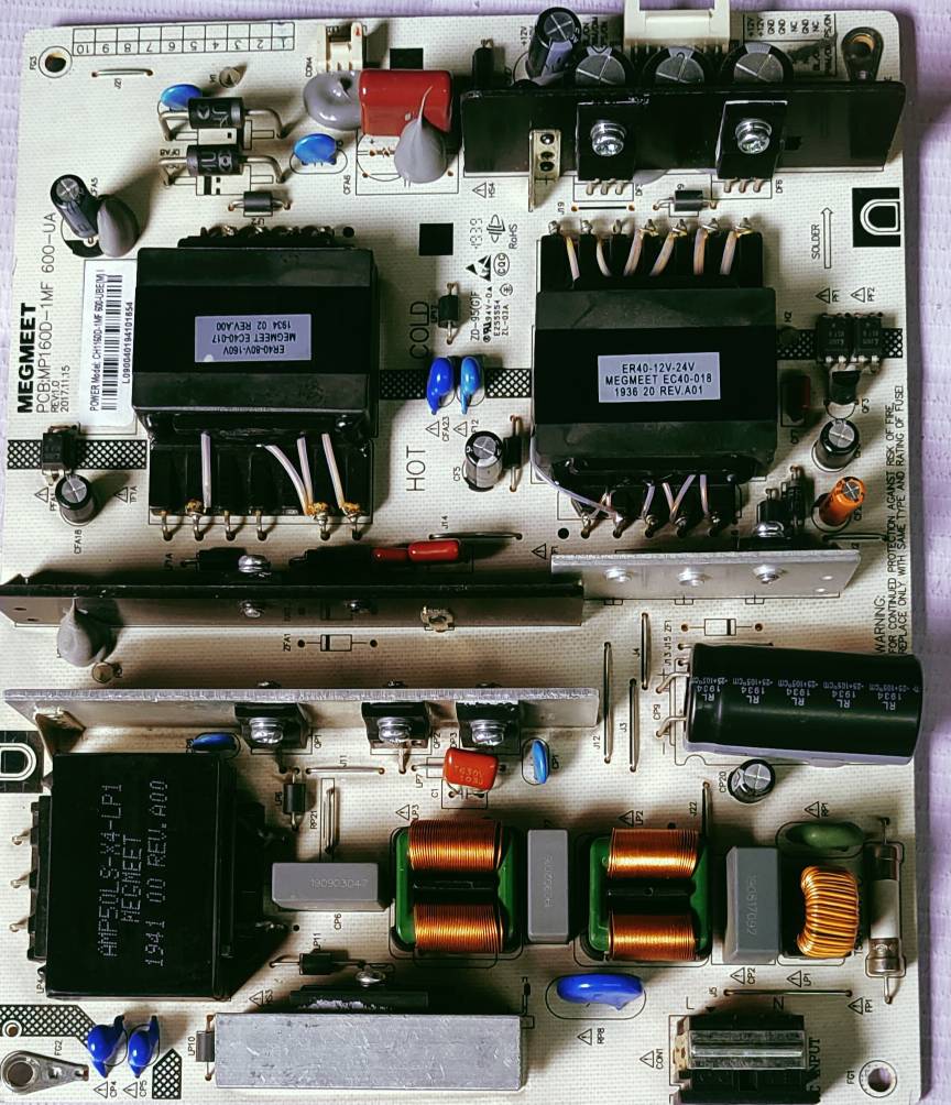 VU , BPL 50" LED POWER SUPPLY BOARD, image 2