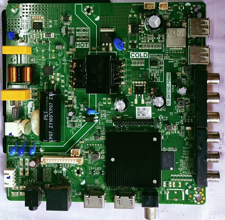 Universal TP.SK518D.PB802  Led Tv Mother Board # Wb39  image 2
