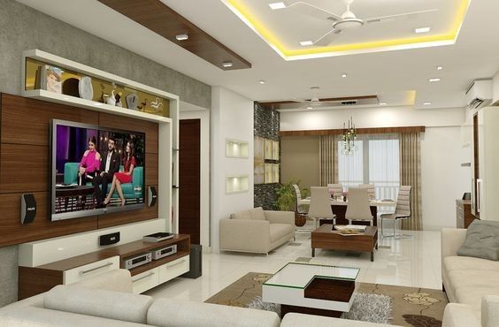 Contemporary Living Room Interior Design Chennai image 3