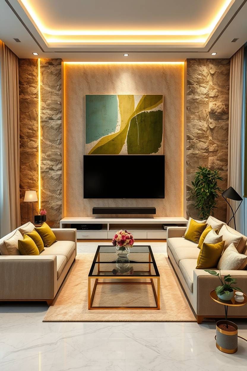 Classic Living Room Interior Design Chennai Styles image 2