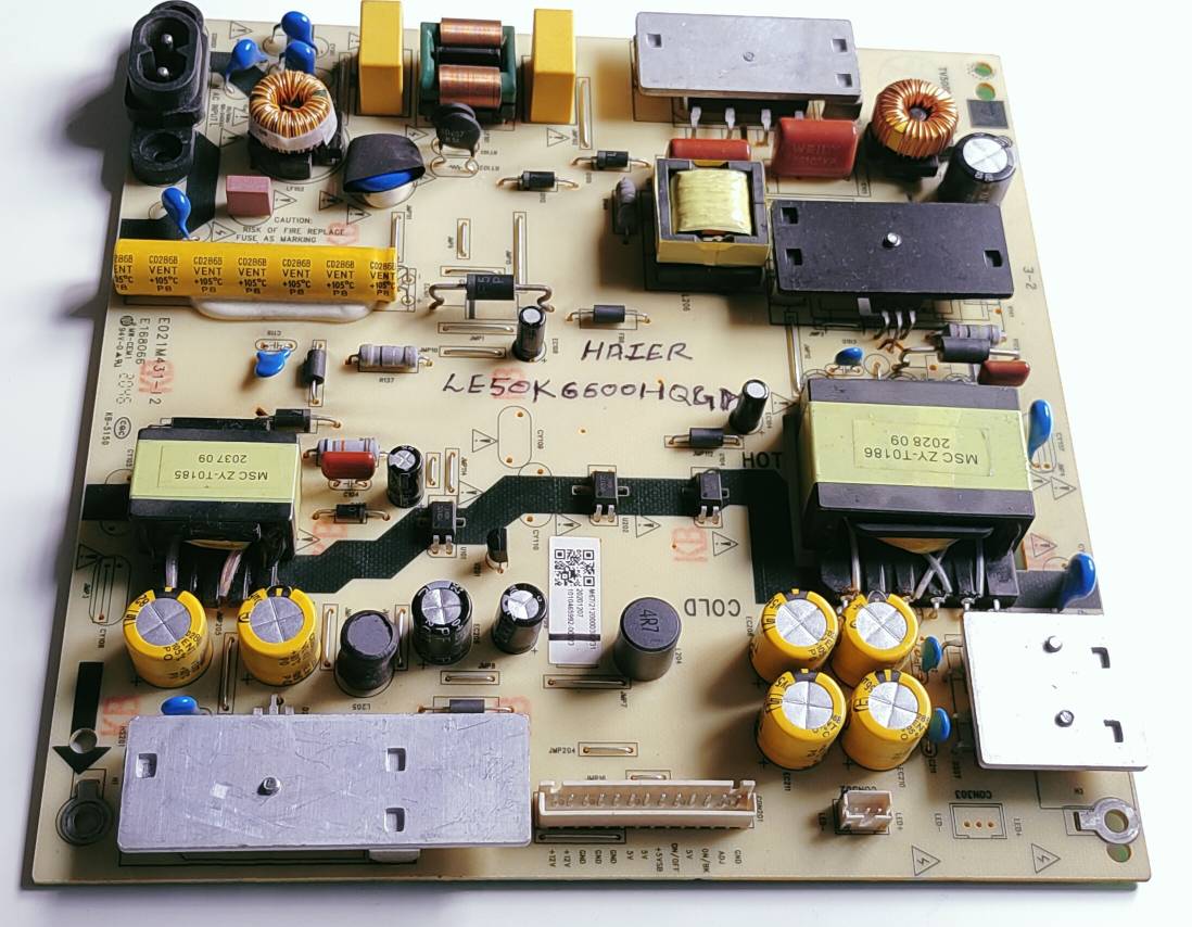 Haier Android LED TV LE50K6600HQGA Power Supply Board image 5