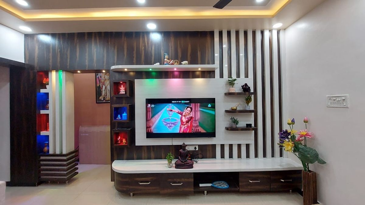 Designer TV Unit Wall Decor in Chennai image 2
