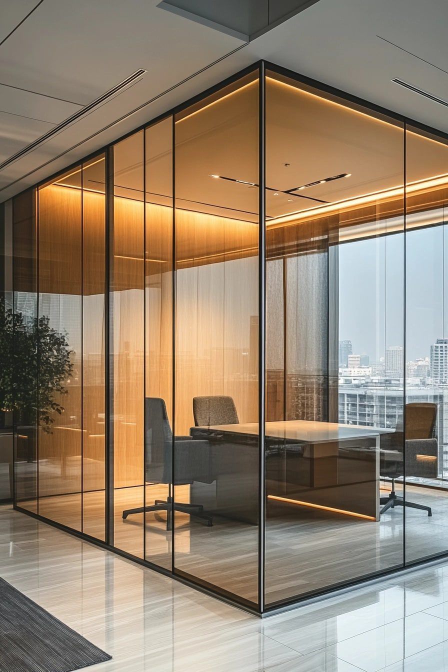 Customized Glass Partition Designs for Homes & Offices image 2