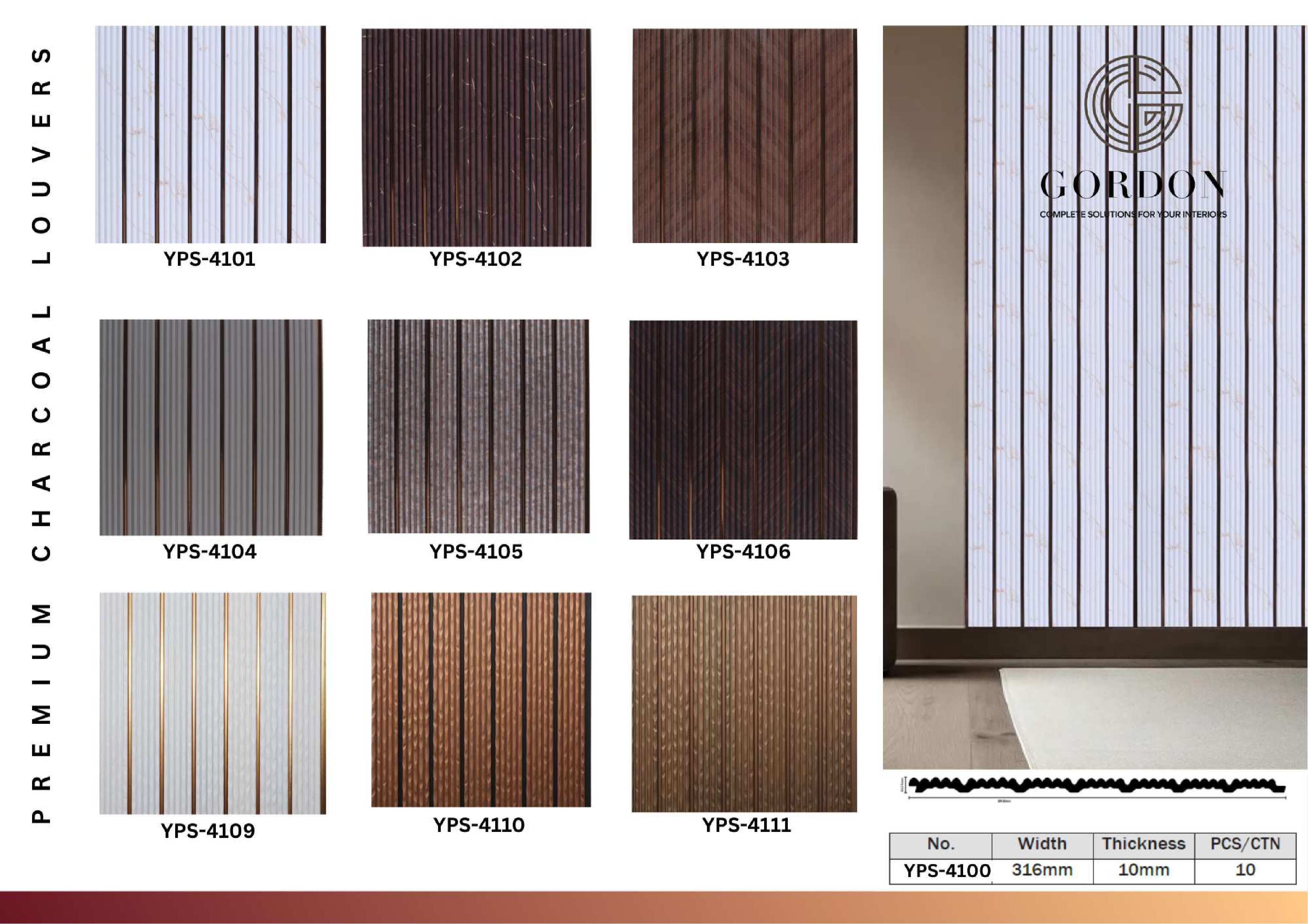 GOLDEN CHARCOAL LOUVERS image 2