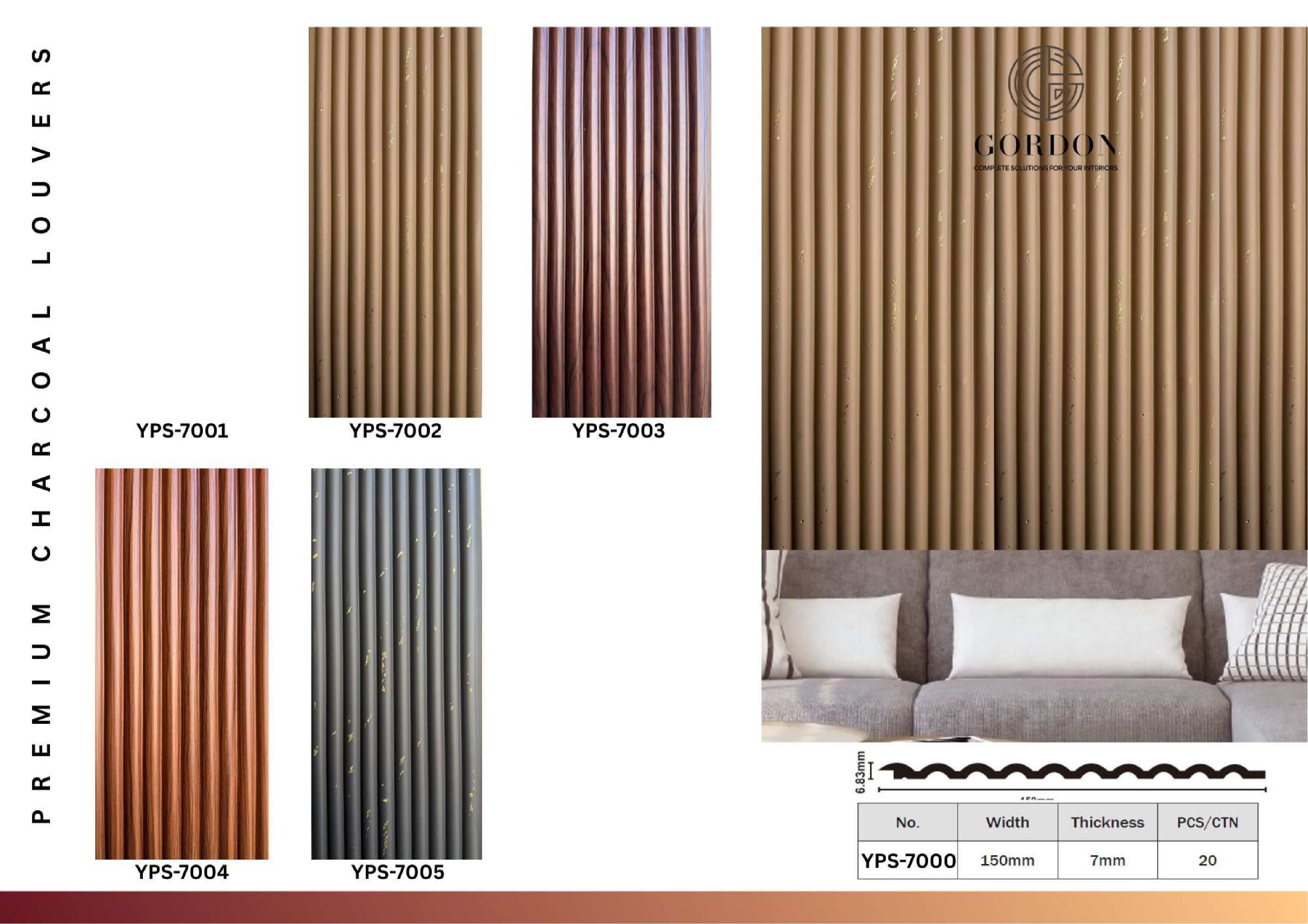 GOLDEN CHARCOAL LOUVERS image 5