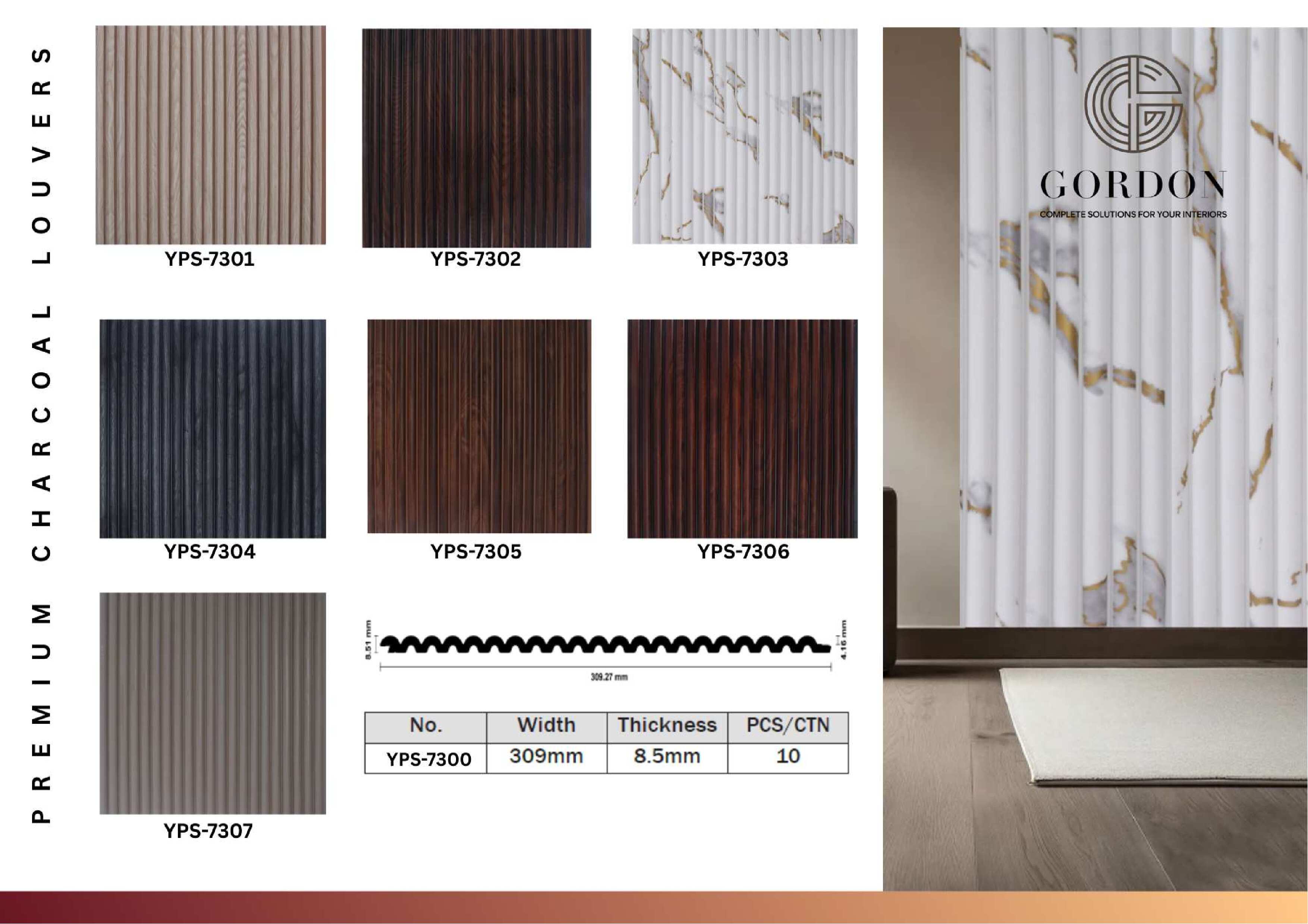 GOLDEN CHARCOAL LOUVERS image 3