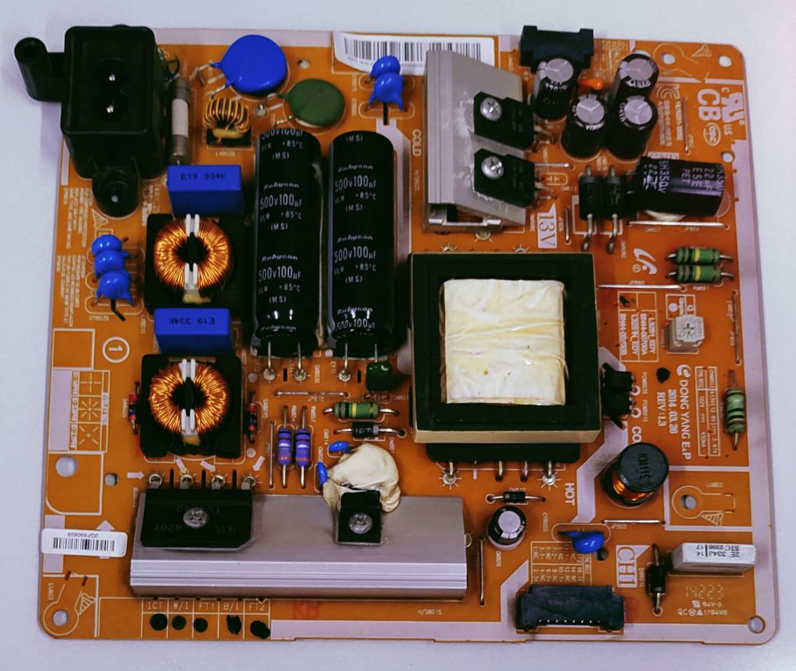 SAMSUNG LED TV UA32H5570AV Power Supply Board, SAMSUNG LED TV UA32H5570AV Smps Board, SAMSUNG LED TV UA32H5570AV Power Supply PCB Board, #wb50 image 4
