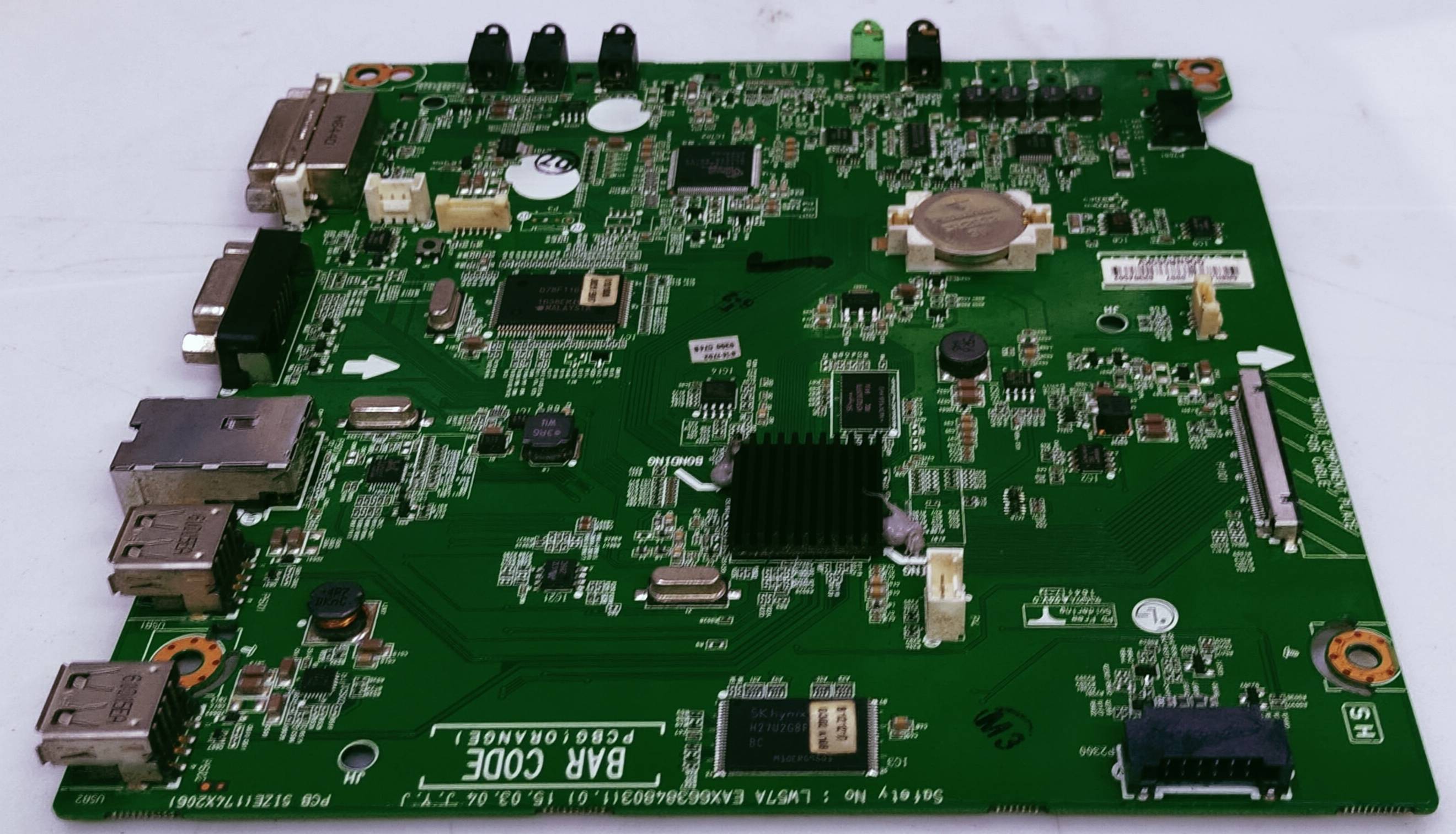 LG 43SE3KB-BE LED TV MOTHER BOARD PART NUMBER 6NSILM0B-0007 63384502 G06NR060KV image 5