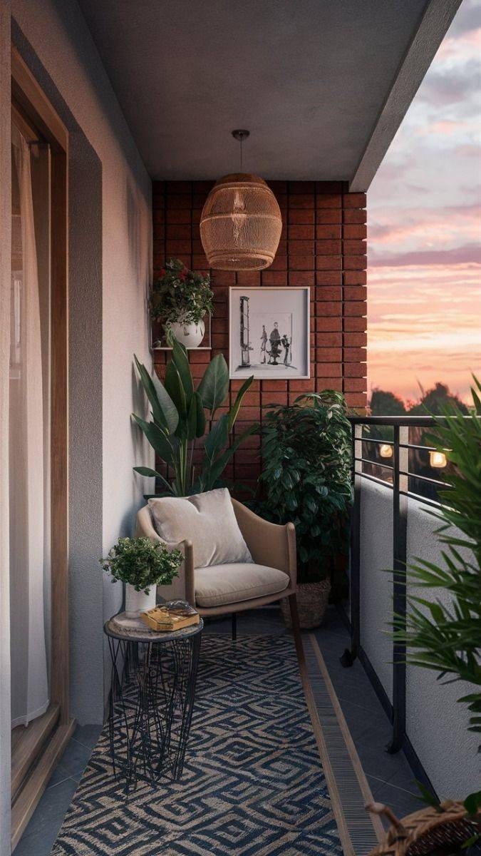 Balcony Interior Design in Chennai | Modern Balcony Decor, Small Balcony Ideas Outdoor Design India image 5