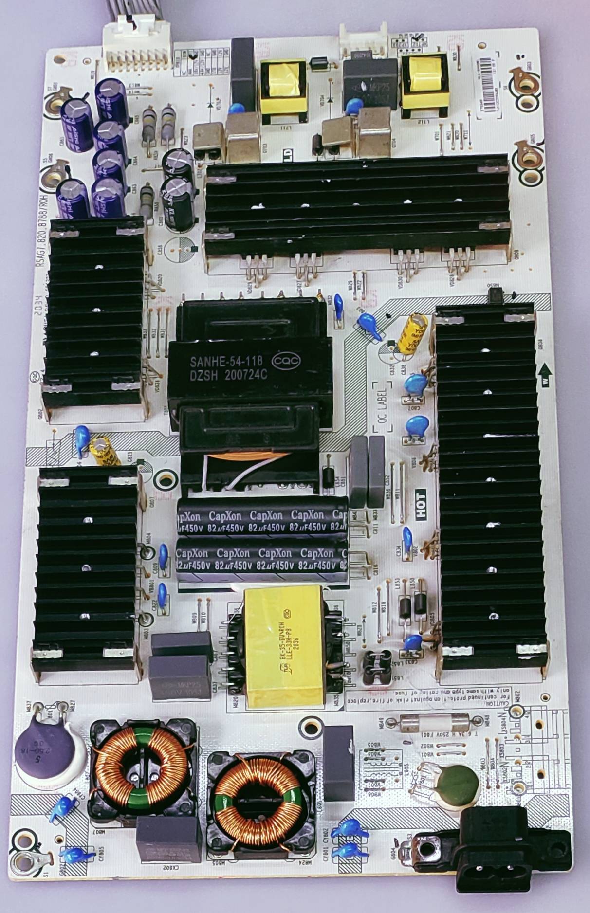 VU LED TV POWER SUPPLY BOARD MODEL NUMBER 65LX image 5