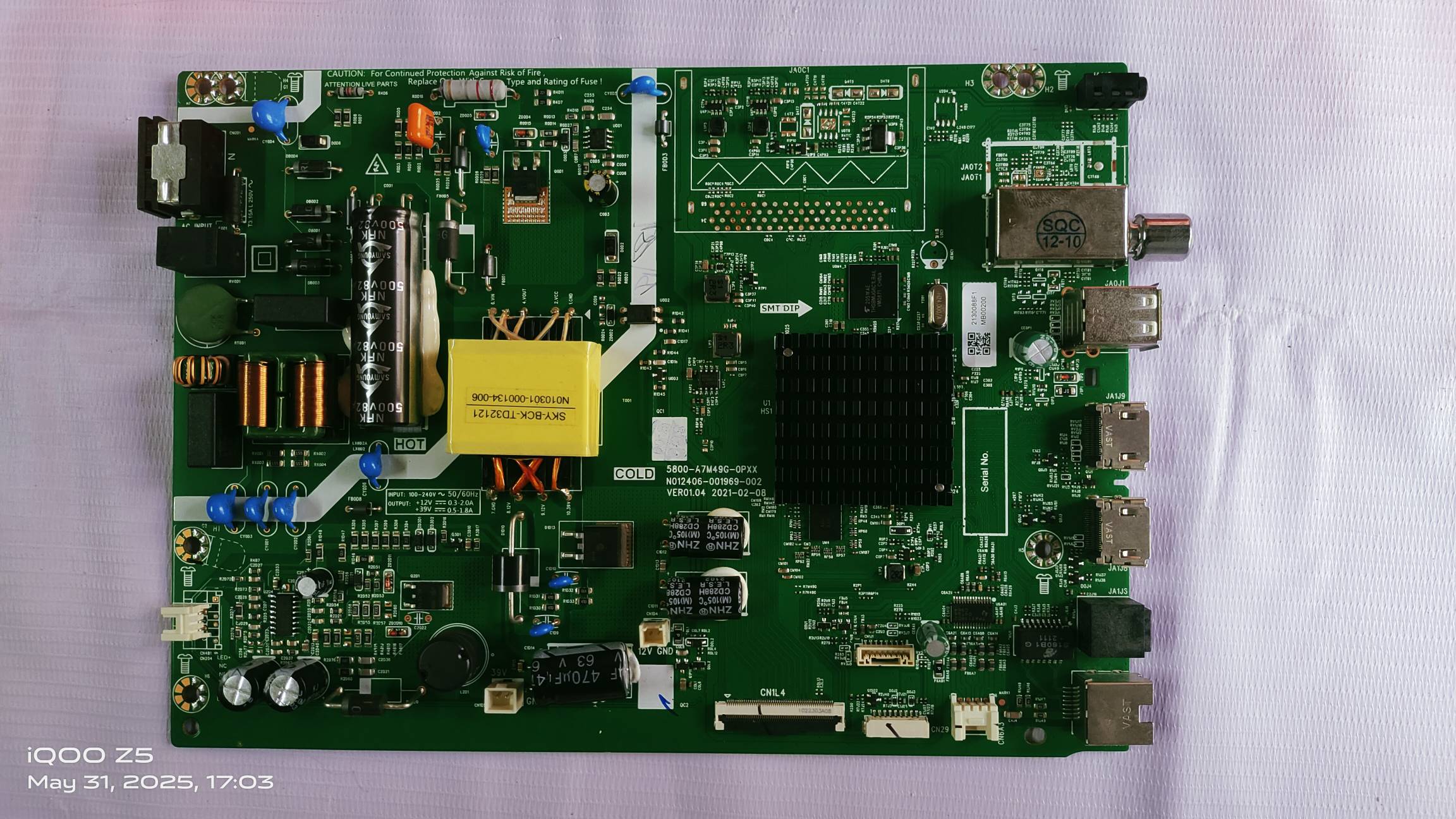 ONEPLUS FHD 40FA1A00 ANDROID New BOARD, MOTHER BOARD, MAIN BOARD #WB01 image 4