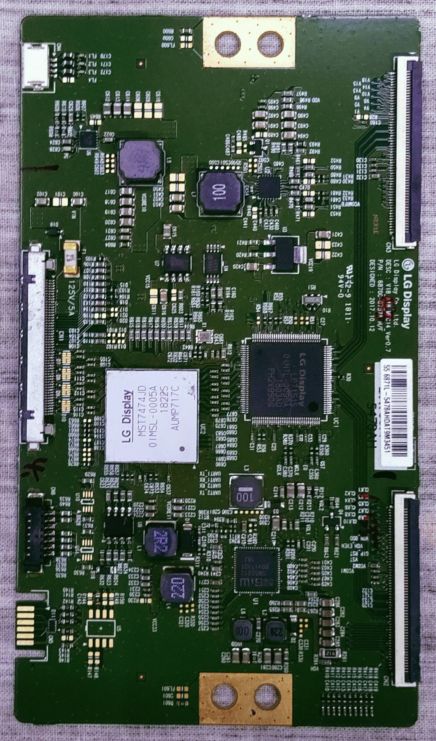 PANASONIC TH-55FX650D LED TV FHD TCON PART NO. 556871L-5478AHDAT9M3451 image 6