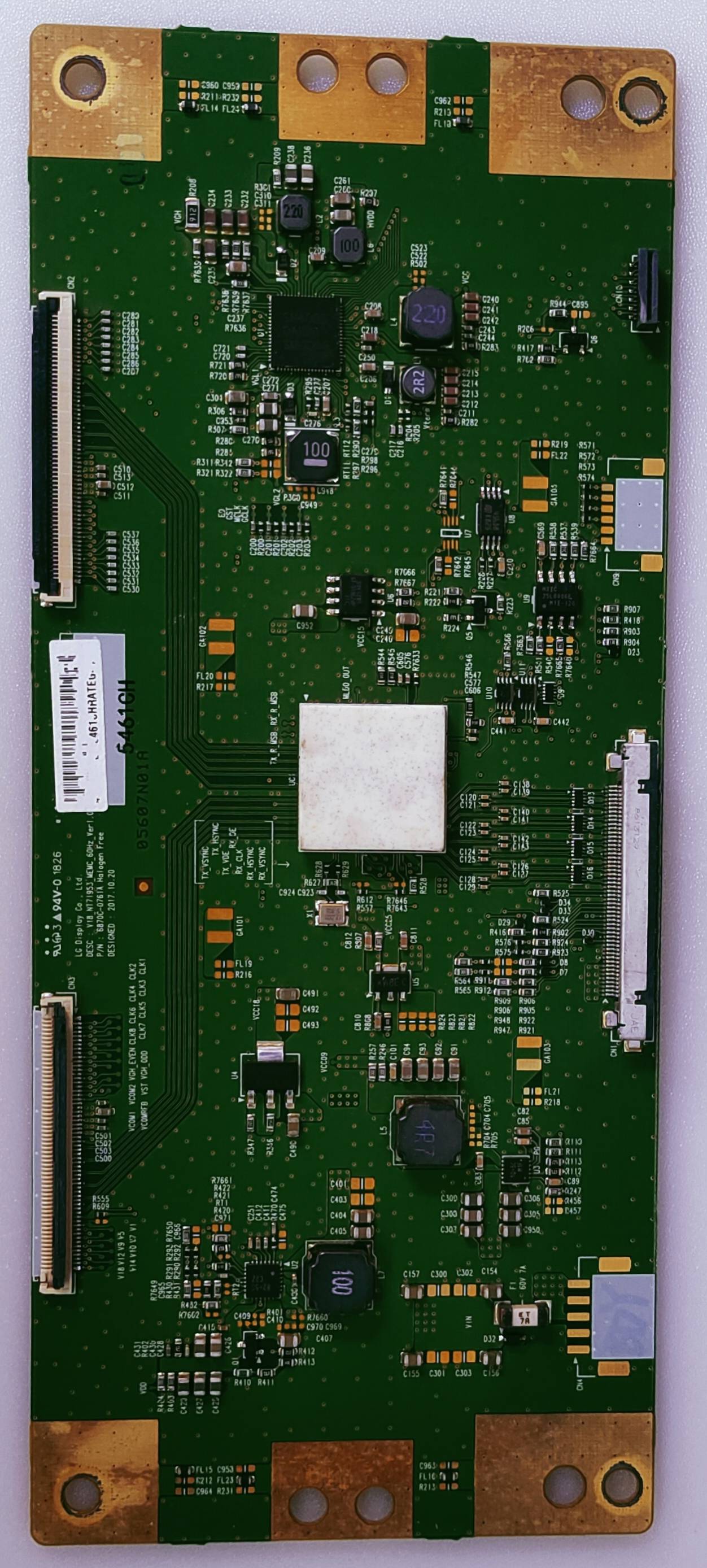 SONY 49X7500F LED TV FHD TCON PART NUMBER DESC V18_NT71953_MEMC_60HZ_VER1.0  P/N 6870C-0761A
 image 4